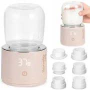 Incalzitor portabil, Lionelo, ThermUp Swift, Portabil, Incalzire in 3 minute, Mentinerea temperaturii, 60 W, USB-C, 4 setari de temperatura: 37-50&deg;C, Recipient 180 ml inclus, Rose Gold BYNLOC-THERMUP_SWIFT