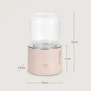 Incalzitor portabil, Lionelo, ThermUp Swift, Portabil, Incalzire in 3 minute, Mentinerea temperaturii, 60 W, USB-C, 4 setari de temperatura: 37-50&deg;C, Recipient 180 ml inclus, Rose Gold BYNLOC-THERMUP_SWIFT