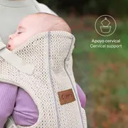 Marsupiu bebe, Jane, Dual Air, Ergonomic, De la nastere pana la 15 Kg, Conform cu EN 13209-2: 2015, Sand BYN8420421094556