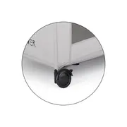 Patut pliant, Petite&Mars, Koot, 120 x 60 cm, Cu roti, Functie de tarc, Pliere compacta, Include geanta de transport, Intrare laterala cu fermoar, Pereti din plasa, Pana la 15 kg, 0-30 luni, Gri BYN921482