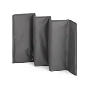 Patut pliant, Petite&Mars, Nyja, 120 x 60 cm, Cu roti, Functie de tarc, Pliere compacta, Include geanta de transport, Intrare laterala cu fermoar, Pereti din plasa, Pana la 15 kg, 0-30 luni, Gri BYN923486