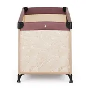 Patut pliant, Petite&Mars, Nyja, 120 x 60 cm, Cu roti, Functie de tarc, Pliere compacta, Include geanta de transport, Intrare laterala cu fermoar, Pereti din plasa, Pana la 15 kg, 0-30 luni, Maro BYN923485
