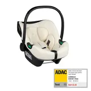 Scoica auto, Lionelo, i-Size Astrid, 0-13 Kg, 40-87 cm, Cu maner si capotina reglabile, Cu protectie laterala avansata, Salteluta confortabila, Testat ADAC, Conform cu standardul european de securitate R129, Crem BYNLO-ASTRID_I-SIZE_BEIGE_CREAM
