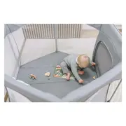 Tarc de joaca, FreeON, Hexagon, Pliabil, Intrare cu fermoar, Cu geanta de transport, 117 x 74 cm, Grey BYN88353