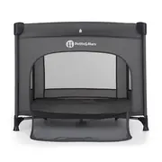 Tarc pliant, Petite&Mars, Nook, 90 x 90 cm, Pliere compacta, Include geanta de transport, Intrare laterala, Pereti din plasa, Structura stabila, Pana la 15 kg, 0 luni+, Gri BYN919488