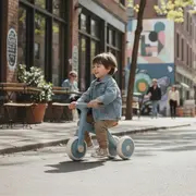 Bicicleta/tricicleta, Petite&Mars, 3 in 1, Multifunctionala, Cu/fara pedale, Ghidon directionabil, Sa reglabila pe inaltime, 2.3 kg, Pana la 25 kg, 12-36 luni, Albastru BYN614837