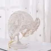 Boneta ivoire - floricele brodate mbhat359