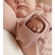 Jucarie De Dentitie In Forma De Vulpe, Manusa Senzoriala , Natural Pjbgls_nat