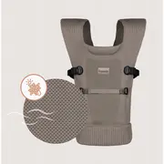 Marsupiu bebe, Lionelo, Mabel, Ergonomic, Pozitia M-broscuta, De la 4 luni pana la 15 Kg, Amplasare cu fata sau cu spatele spre parinte, Material respirabil, Bej BYNLO-MABEL_BEIGE_TAUPE