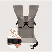 Marsupiu bebe, Lionelo, Mabel, Ergonomic, Pozitia M-broscuta, De la 4 luni pana la 15 Kg, Amplasare cu fata sau cu spatele spre parinte, Material respirabil, Bej BYNLO-MABEL_BEIGE_TAUPE