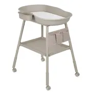 Masuta de infasat, Lionelo, Rosie, Cu saltea de infasat inclusa si roti, Spatiu pentru depozitare, Reglabila pe inaltime, Sustine 11 kg, 65x78x100 cm, 0 luni+, Bej BYNLO-ROSIE_BEIGE_SAND