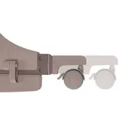 Patut co-sleeper, Lionelo, Jodie, Multifunctional, Reglabil in 6 pozitii pe inaltime, Saltea cu densitate T25, Functie de leganare, Cu plasa de tantari, Buzunar depozitare, Geanta transport, 84x48x70-80 cm, Taupe BYNLO-JODIE_BEIGE_TAUPE