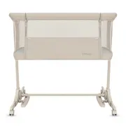 Patut co-sleeper, Lionelo, Pari, Multifunctional, Cu leganare, Reglabil in 6 pozitii pe inaltime, Saltea cu densitate T25, Geanta transport, 84x48x70-80 cm, Bej BYNLO-PARI_BEIGE_CREAM
