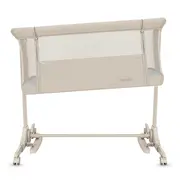 Patut co-sleeper, Lionelo, Pari, Multifunctional, Cu leganare, Reglabil in 6 pozitii pe inaltime, Saltea cu densitate T25, Geanta transport, 84x48x70-80 cm, Bej BYNLO-PARI_BEIGE_CREAM