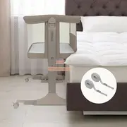 Patut co-sleeper, Lionelo, Pari, Multifunctional, Cu leganare, Reglabil in 6 pozitii pe inaltime, Saltea cu densitate T25, Geanta transport, 84x48x70-80 cm, Taupe BYNLO-PARI_BEIGE_TAUPE