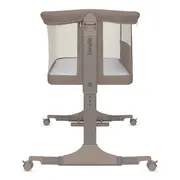 Patut co-sleeper, Lionelo, Pari, Multifunctional, Cu leganare, Reglabil in 6 pozitii pe inaltime, Saltea cu densitate T25, Geanta transport, 84x48x70-80 cm, Taupe BYNLO-PARI_BEIGE_TAUPE