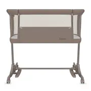 Patut co-sleeper, Lionelo, Pari, Multifunctional, Cu leganare, Reglabil in 6 pozitii pe inaltime, Saltea cu densitate T25, Geanta transport, 84x48x70-80 cm, Taupe BYNLO-PARI_BEIGE_TAUPE