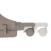 Patut co-sleeper, Lionelo, Pari, Multifunctional, Cu leganare, Reglabil in 6 pozitii pe inaltime, Saltea cu densitate T25, Geanta transport, 84x48x70-80 cm, Taupe BYNLO-PARI_BEIGE_TAUPE