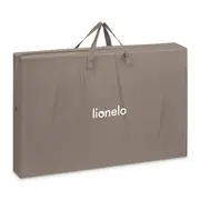 Patut co-sleeper, Lionelo, Pari, Multifunctional, Cu leganare, Reglabil in 6 pozitii pe inaltime, Saltea cu densitate T25, Geanta transport, 84x48x70-80 cm, Taupe BYNLO-PARI_BEIGE_TAUPE