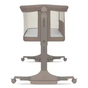 Patut co-sleeper, Lionelo, Pari, Multifunctional, Cu leganare, Reglabil in 6 pozitii pe inaltime, Saltea cu densitate T25, Geanta transport, 84x48x70-80 cm, Taupe BYNLO-PARI_BEIGE_TAUPE