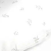 Perna pentru alaptare, Jane, Ergonomica, Cu husa detasabila, lavabila si pernuta suplimentara, Umpluta cu bilute din poliester, Mist BYN8420421093122