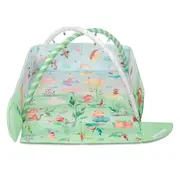 Salteluta interactiva, Lionelo, Inga, 7 jucarii senzoriale, detasabile, fosnaitoare, 116x112 cm, Lavabila la masina de spalat, Multicolor BYNLO-INGA_MULTICOLOR