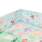 Salteluta interactiva, Lionelo, Inga, 7 jucarii senzoriale, detasabile, fosnaitoare, 116x112 cm, Lavabila la masina de spalat, Multicolor BYNLO-INGA_MULTICOLOR