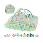 Salteluta interactiva, Lionelo, Inga, 7 jucarii senzoriale, detasabile, fosnaitoare, 116x112 cm, Lavabila la masina de spalat, Multicolor BYNLO-INGA_MULTICOLOR