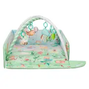 Salteluta interactiva, Lionelo, Inga, 7 jucarii senzoriale, detasabile, fosnaitoare, 116x112 cm, Lavabila la masina de spalat, Multicolor BYNLO-INGA_MULTICOLOR