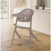 Scaun de masa, Lionelo, Beny, Suport de picioare si tavita ajustabile in 2 pozitii, Insertie moale, Centuri in 3 puncte, Asamblare rapida, Sustine 15 kg, 6 luni+, Taupe BYNLO-BENY_BEIGE_TAUPE