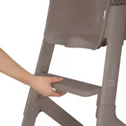 Scaun de masa, Lionelo, Beny, Suport de picioare si tavita ajustabile in 2 pozitii, Insertie moale, Centuri in 3 puncte, Asamblare rapida, Sustine 15 kg, 6 luni+, Taupe BYNLO-BENY_BEIGE_TAUPE