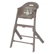 Scaun de masa, Lionelo, Beny, Suport de picioare si tavita ajustabile in 2 pozitii, Insertie moale, Centuri in 3 puncte, Asamblare rapida, Sustine 15 kg, 6 luni+, Taupe BYNLO-BENY_BEIGE_TAUPE