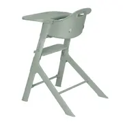 Scaun de masa, Lionelo, Beny, Suport de picioare si tavita ajustabile in 2 pozitii, Insertie moale, Centuri in 3 puncte, Asamblare rapida, Sustine 15 kg, 6 luni+, Verde BYNLO-BENY_GREEN_SAGE