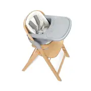 Scaun de masa multifunctional pliabil, Jane, Forest, De la 6 luni la adult, Din lemn fag, Greutate maxima 100 Kg, Mist BYN8420421094082