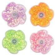 Jucarie antistres fidget spinner - floricica cu sclipici