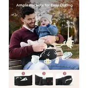 Marsupiu Momcozy cu sezut Black