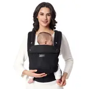 Marsupiu nou nascut Momcozy Air Mesh Black