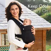 Marsupiu nou nascut Momcozy Air Mesh Black
