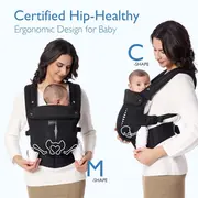 Marsupiu nou nascut Momcozy Air Mesh Black