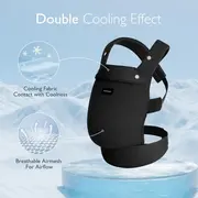 Marsupiu nou nascut Momcozy Air Mesh Black