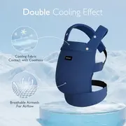 Marsupiu nou nascut Momcozy Air Mesh Blue