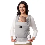 Marsupiu nou nascut Momcozy Air Mesh Grey