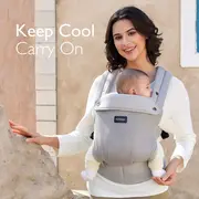 Marsupiu nou nascut Momcozy Air Mesh Grey