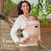 Marsupiu nou nascut Momcozy Air Mesh Pink