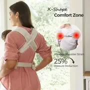 Marsupiu nou nascut Momcozy WeeSnug bumbac Khaki