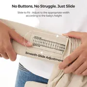 Marsupiu nou nascut Momcozy WeeSnug bumbac Khaki