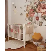 Patut Din Lemn Pentru Bebe, Inaltime Saltea Reglabila, Noble Alb 120x60 Cm Pjbnoble_cot_white