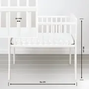 Patut Mic, Co-sleeping Din Lemn, Alb 90 X 40 Cm Pjbbedside_alb01