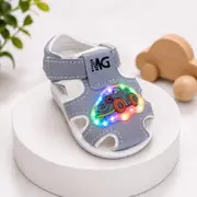 Sandalute cu masinuta cu luminite - masinuta colorata snd6