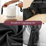 Sistem de purtare Momcozy tip wrap Black